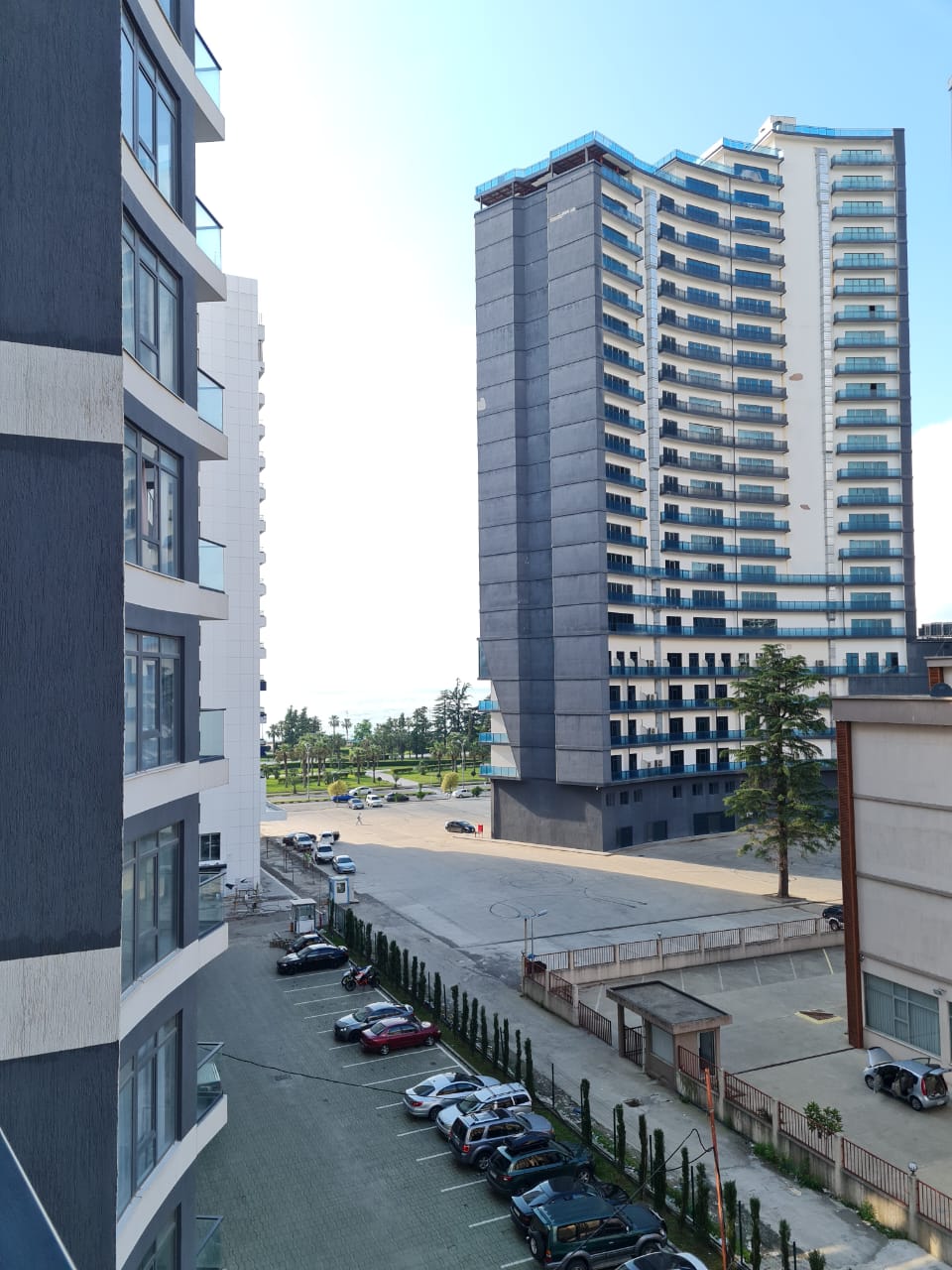 White Sails Batumi partial sea view from 6th floor with dedicated parking below